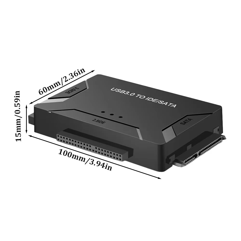 KEBIDUMEI 3-in-1 USB 3.0 to SATA IDE Hard Drive Adapter Hard Drive Adapter Babs