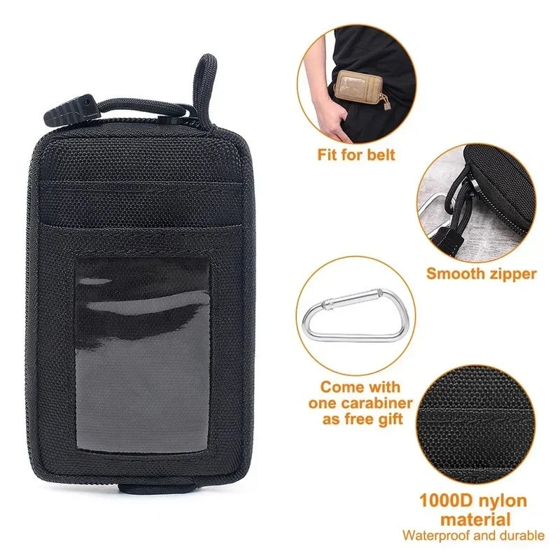 Tactical Waterproof Wallet Card Key Holder Waist Bag Tactical Waist Wallet Babs