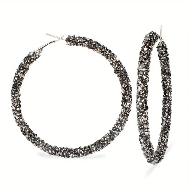 Women's Large Circle Hoop Earrings – Zinc Alloy, 5 Colors Hoop Earrings Babs