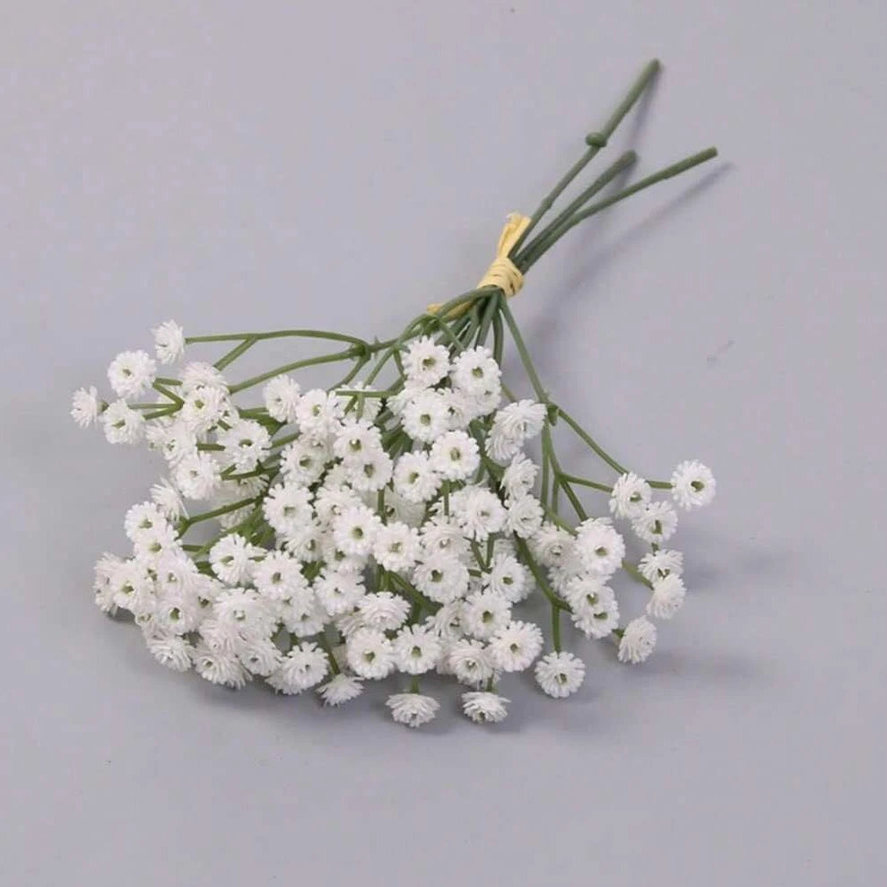 Artificial Baby's Breath Silk Flowers – Wedding & Home Decor Artificial Silk Flowers Babs Beige 1 bunble