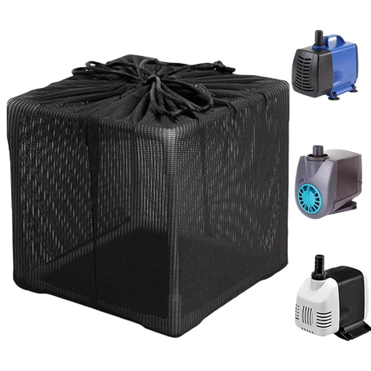 Pond Pump Mesh Filter Bag with Drawstring – Anti-Clog Cover Pond Pump Filter Bag Babs