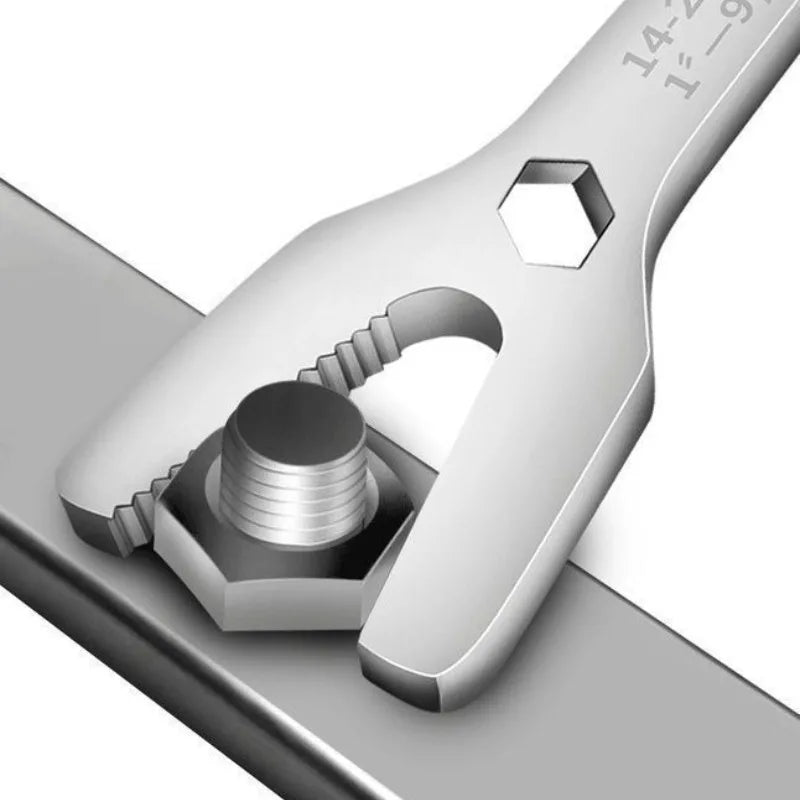6-25mm Self-Tightening Universal Wrench | Dual Head Spanner Adjustable Wrench Babs