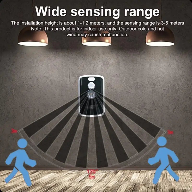 HUXUAN 125dB Portable Motion Sensor Alarm – 3 Modes Motion Sensor Alarm Babs