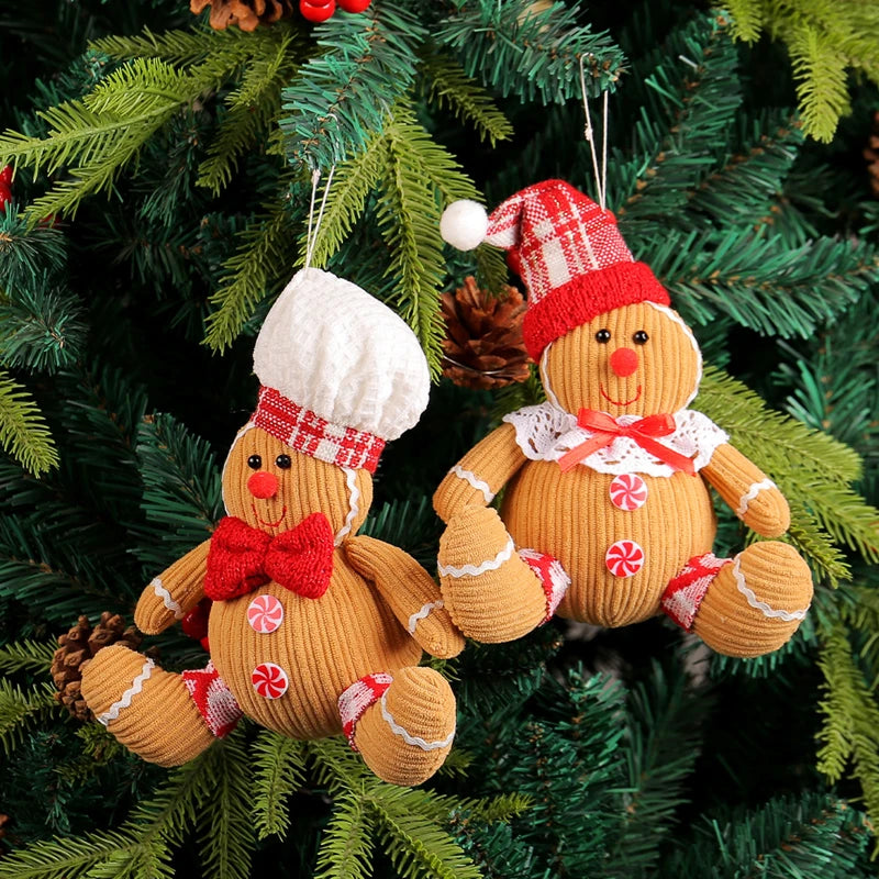 Christmas Gingerbread Man Ornament – Xmas Tree Hanging Pendant Christmas Tree Ornament Babs