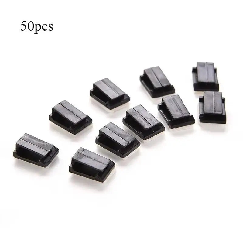 50PCS Plastic Car Cable Tie Clips – Wire & Cord Organizer Car Cable Clips Babs 50PCS