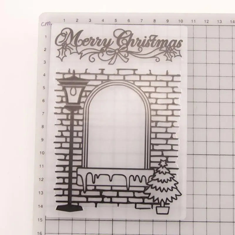 Christmas Embossing Folder for Card Making & Scrapbooking Embossing Folder Babs
