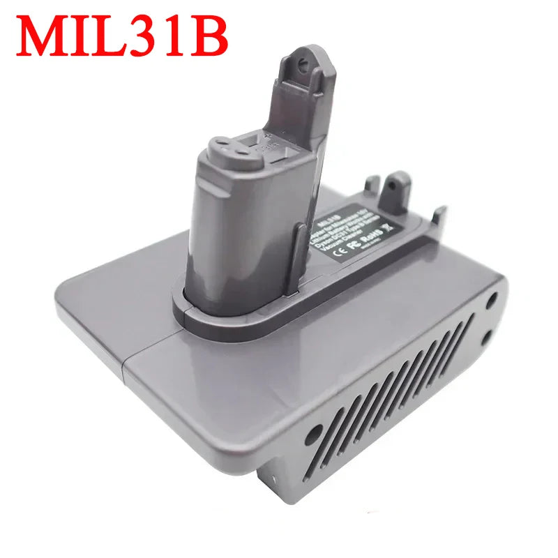 Battery Adapter for Dyson Type B – Makita/Milwaukee/Bosch/DW 18V Battery Adapter Babs MIL31B