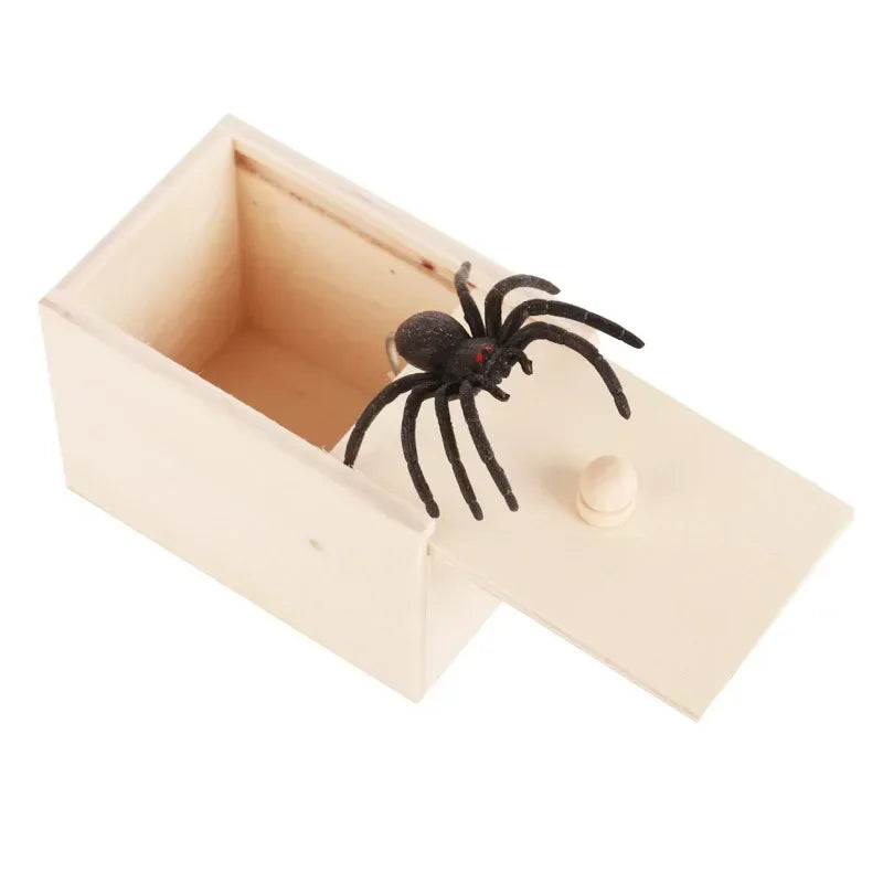 Spider Jump Scare Prank Box – Funny Wooden Trick Toy Prank Trick Toy Babs