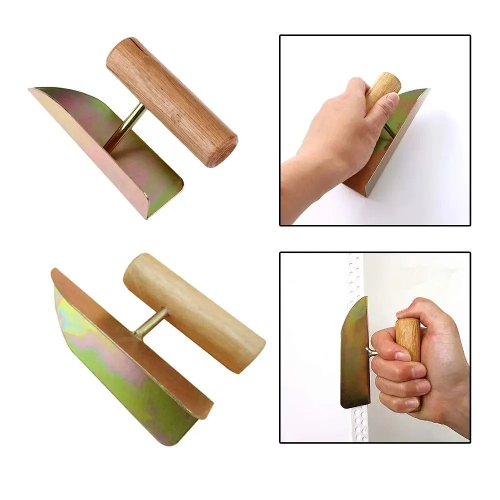 Corner Plastering Trowel – Galvanized Iron & Wood Handle Corner Plastering Trowel Babs