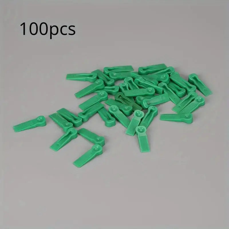 100pcs Reusable Tile Wedge Spacers & Leveling Clips Tile Leveling Spacers Babs 100pcs