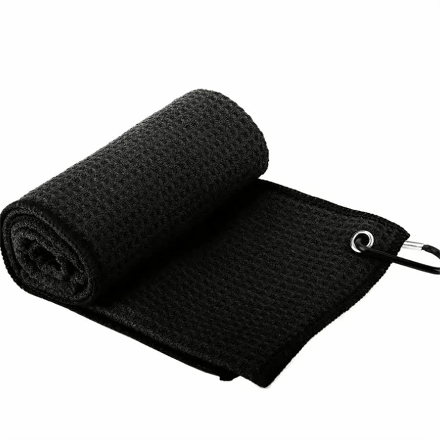 Multicolor Golf Towel – Waffle Pattern Pineapple Microfiber Golf Sports Towel Babs black