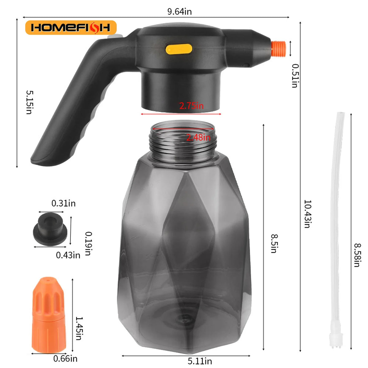 2L Rechargeable Electric Handheld Garden Sprayer & Mister Electric Garden Sprayer Babs
