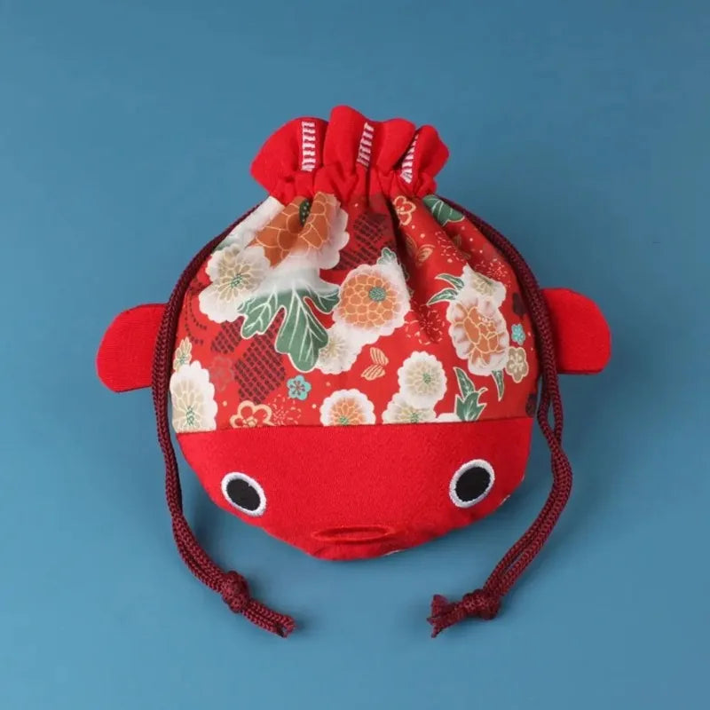 Cartoon Goldfish Drawstring Bag – Coin Purse & Candy Gift Bag Drawstring Bag Babs
