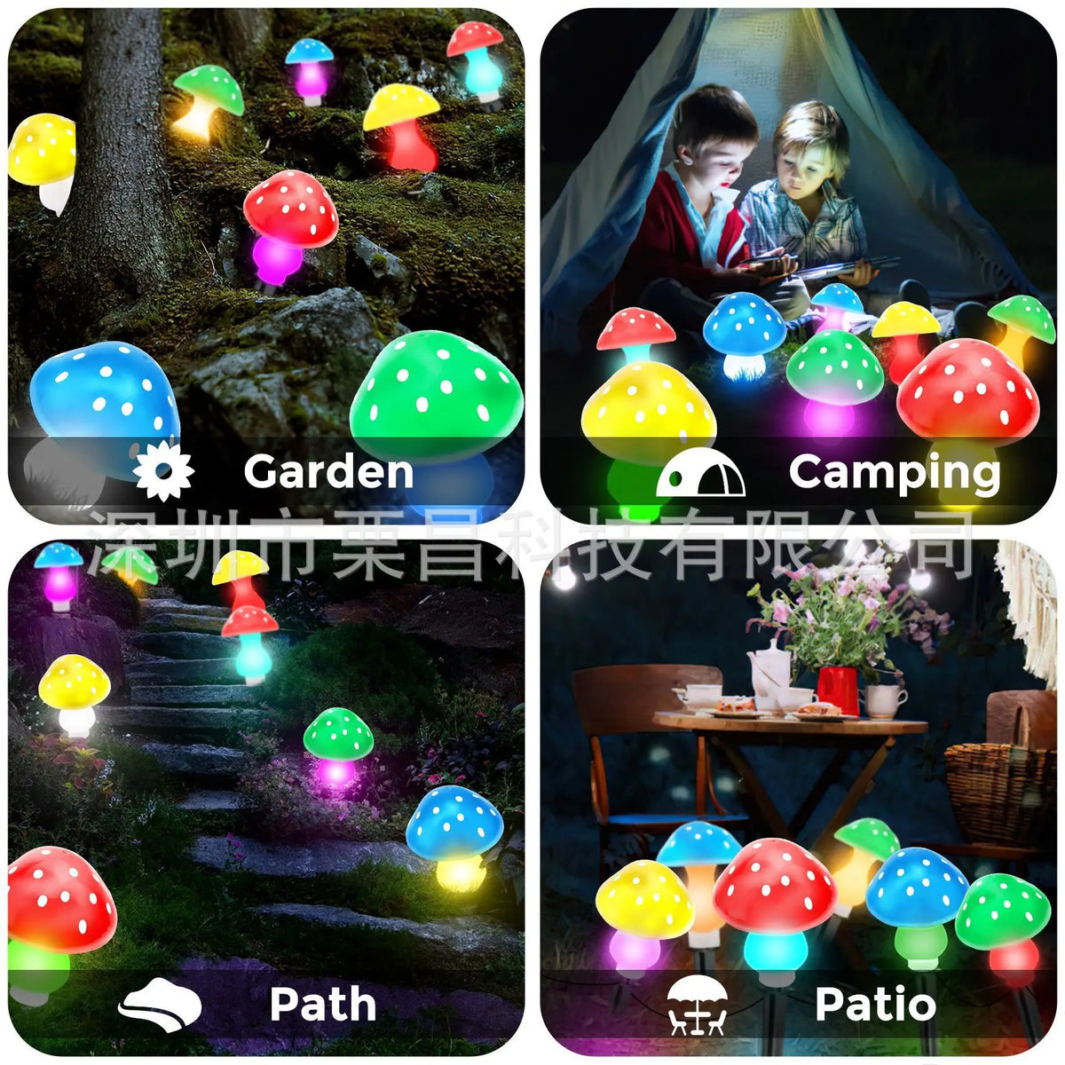 IP65 Solar Mushroom LED Garden Light – Auto On/Off Landscape Lamp Solar Garden Light Babs