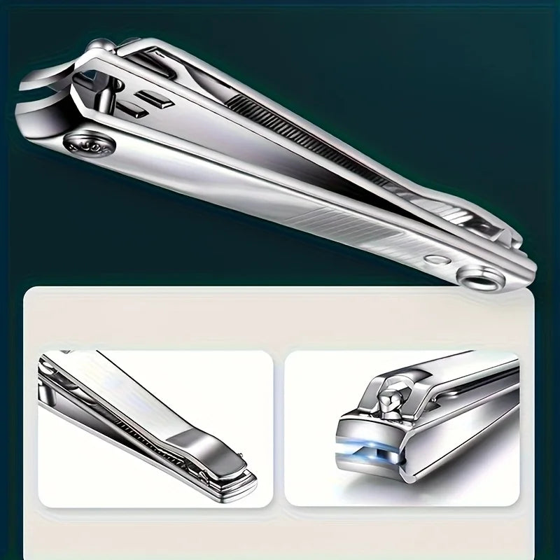 Large Nail Clipper with Built-In File – Stainless Steel Tool Nail Clipper Babs