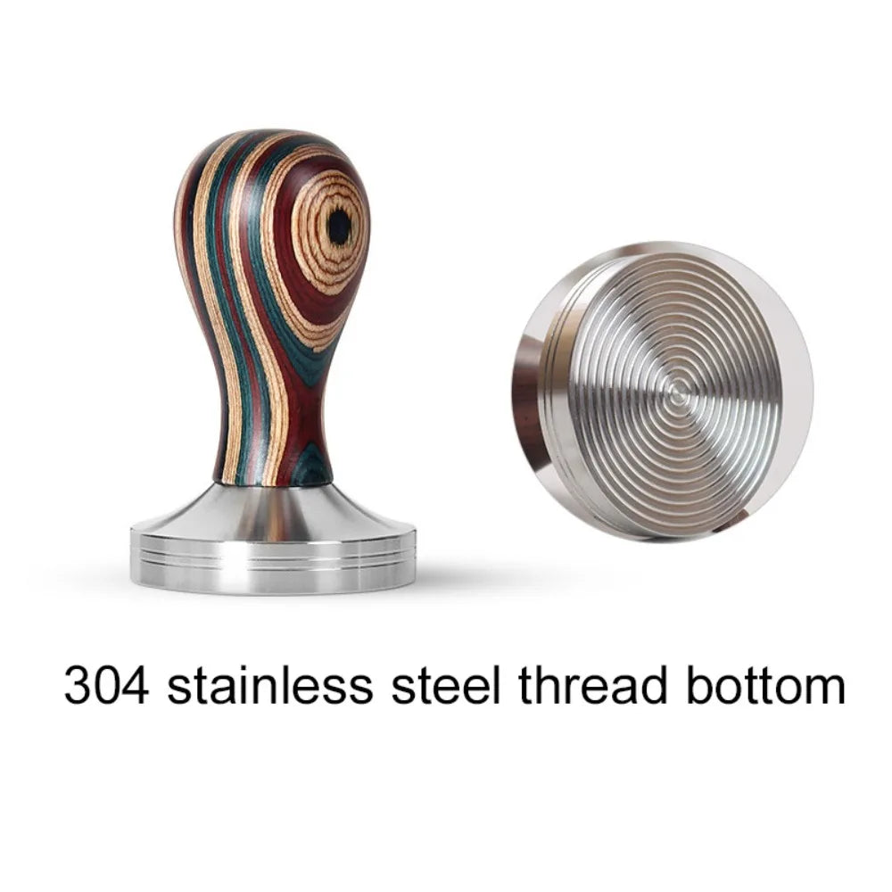 Wooden Handle Coffee Tamper 51/53/58mm – Stainless Steel Coffee Tamper Babs 58mm-2.28 in-Style C