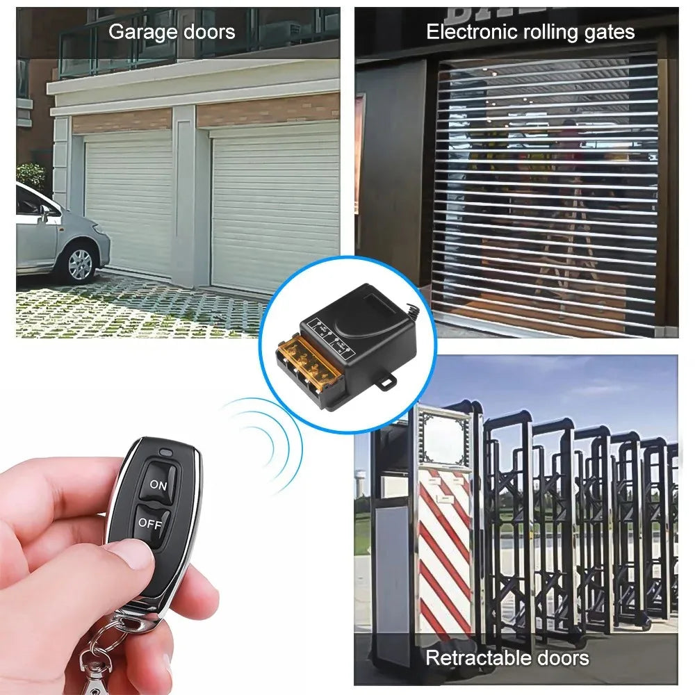 433MHz RF Wireless Remote Control Switch – Relay Receiver & Transmitter RF Remote Control Switch Babs