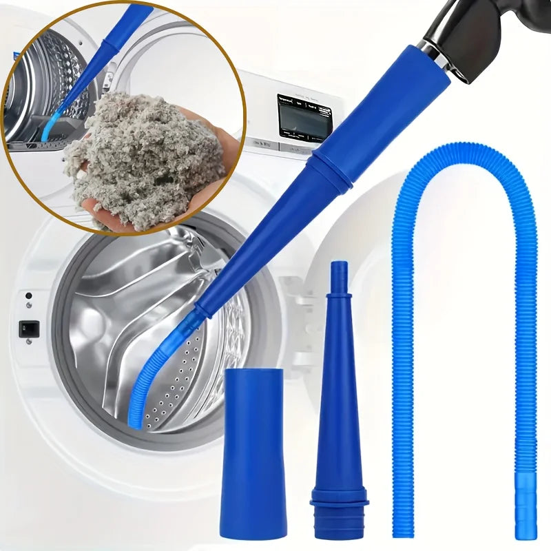Dryer Vent Cleaner Kit – Bendable Vacuum Hose & Lint Remover Dryer Vent Cleaner Babs Blue