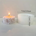 Silicone Rose Candle Mold – DIY Flower Cylindrical Candle Making Candle Making Mold Babs 1pc