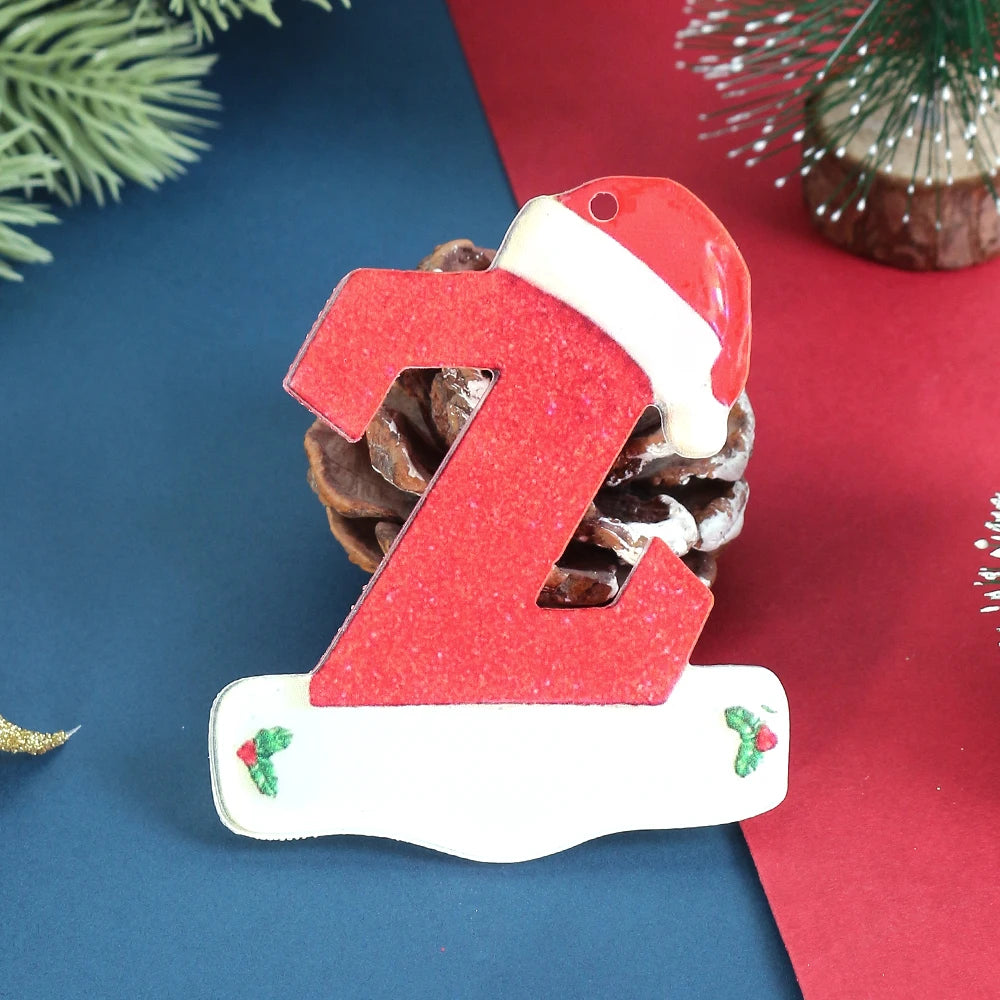 3D Alphabet Christmas Ornaments – DIY Letter Pendants