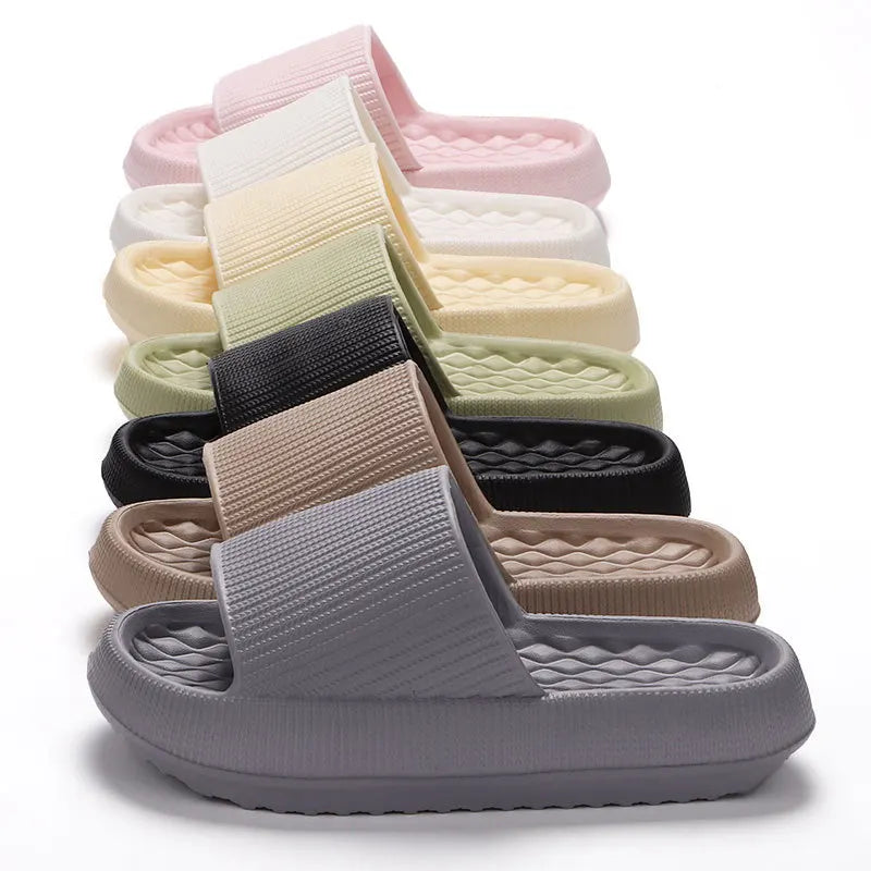 Women's EVA Cloud Slide Slippers – 4CM Thick Non-Slip Sole Indoor Slide Slippers Babs