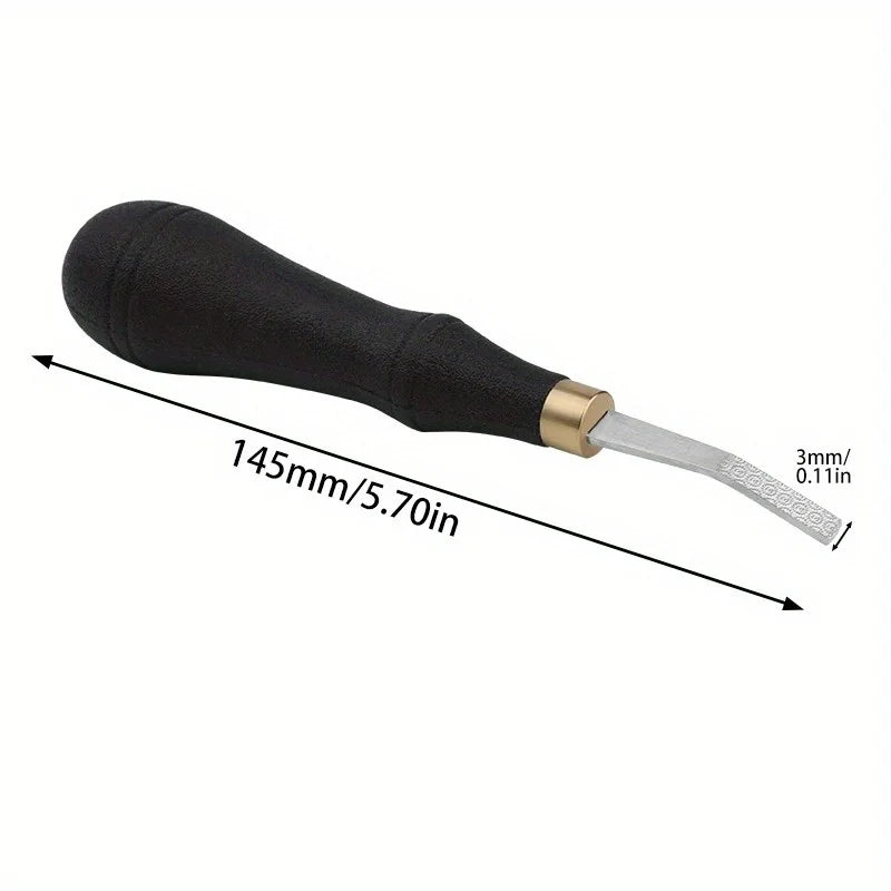 Silicone Handle Leather File Tool – DIY Edge & Surface Finishing Leather Craft File Babs 3mm
