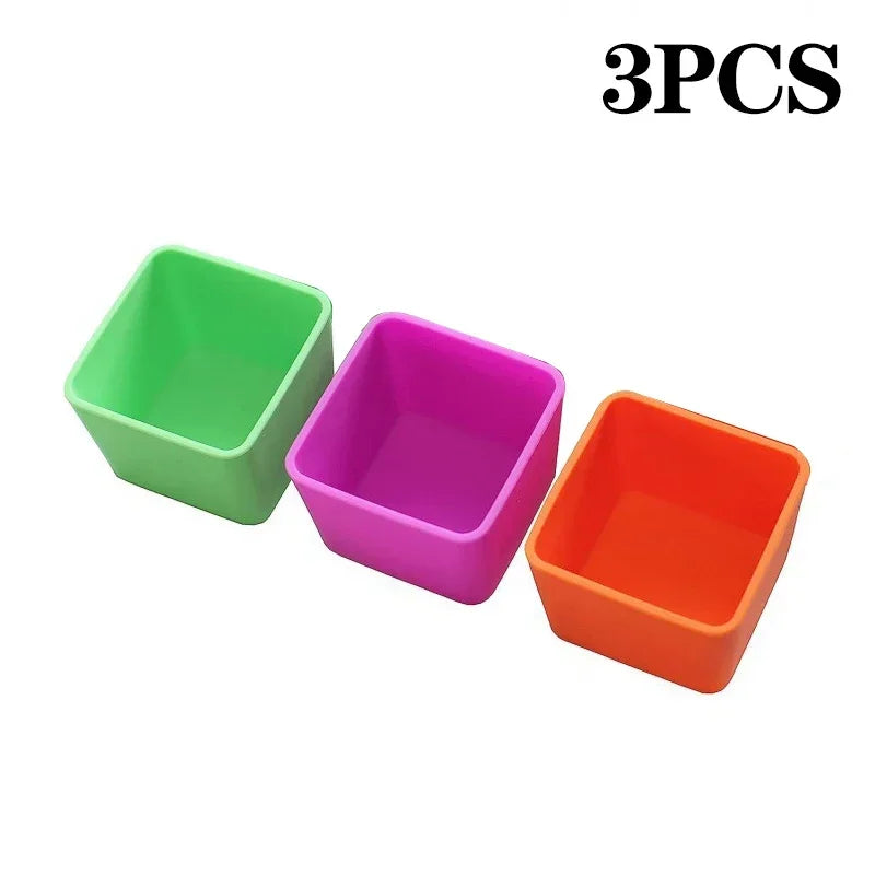 Silicone Bento Box Divider Cups – Reusable Lunch Organizer Bento Box Divider Babs MIX-3PCS-90ML