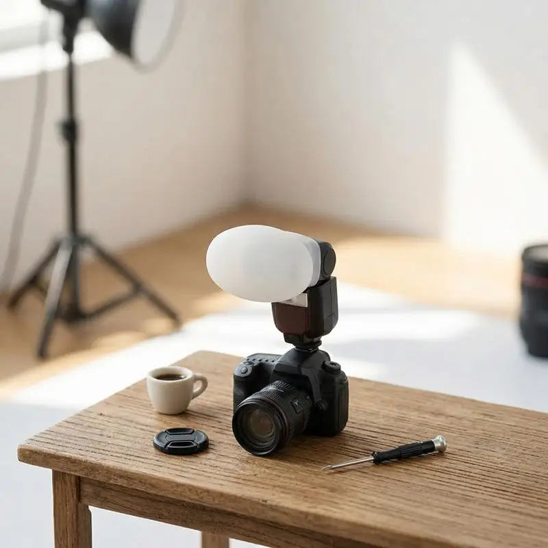 Silicone Flash Diffuser Bounce Dome Cap for Photography Flash Diffuser Cap Babs