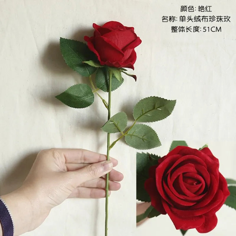 Silk Rose Artificial Flowers 2/4 Pcs – Wedding & Home Décor Artificial Silk Flowers Babs 9 4 pcs