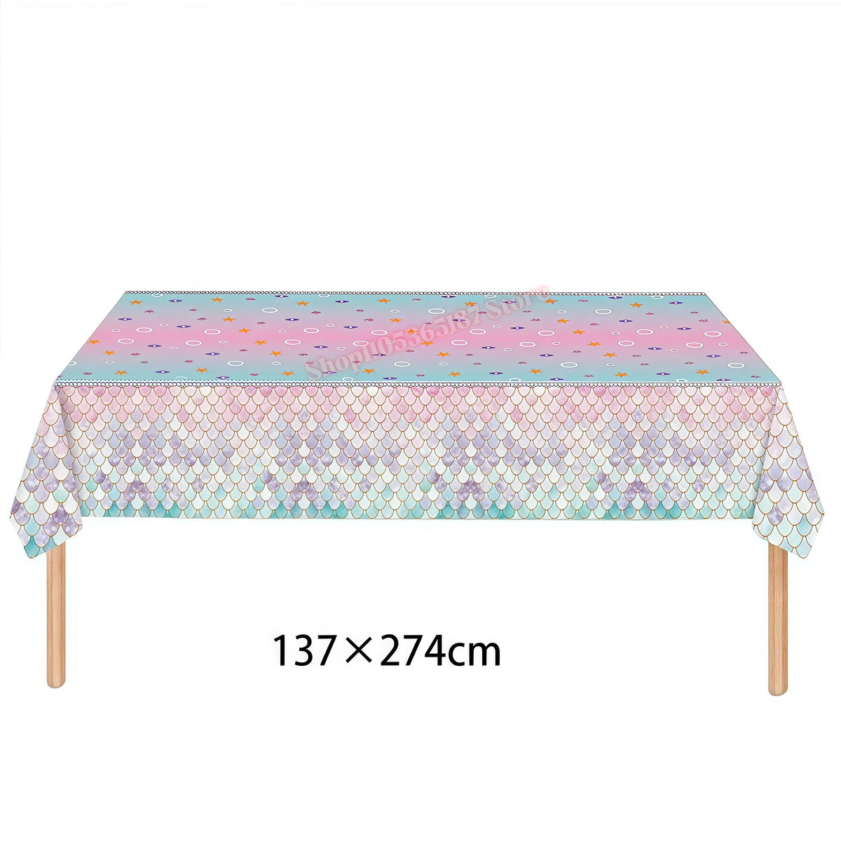 Mermaid Birthday Party Decorations Set – Plates, Cups & More Party Decoration Set Babs 1pcs Tablecloth 1 others