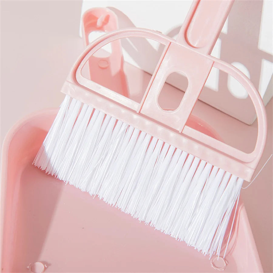 Candy-Colored Pet Broom & Dustpan Set – Mini Poop Scooper Pet Cleaning Set Babs