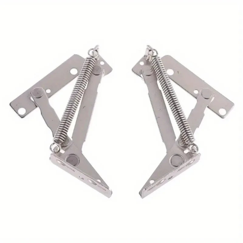 2Pcs 80° Sprung Hinges Cabinet Lift-Up Flap Stay Support Cabinet Sprung Hinges Babs