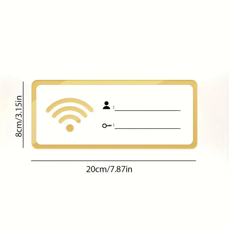 Acrylic WiFi Sign Wall Decor – Home Office & Living Room Acrylic Wall Sign Babs