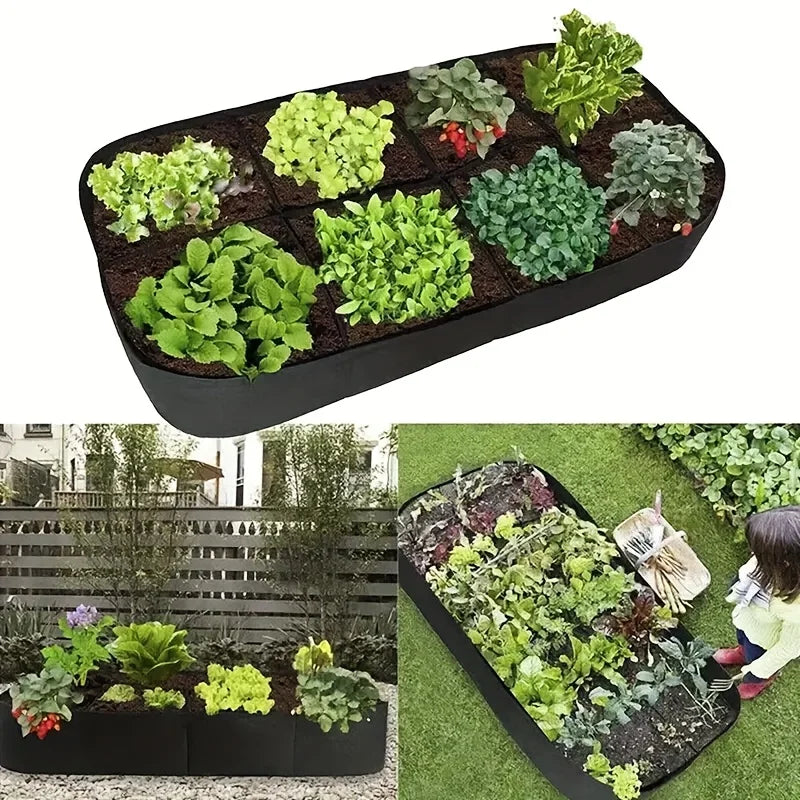 Extra Large 8-Grid Elevated Raised Garden Bed – Veggies & Flowers Raised Garden Bed Babs