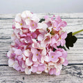 Silk Hydrangea Artificial Flowers – Wedding & Home Décor Artificial Flower Bouquet Babs purple red