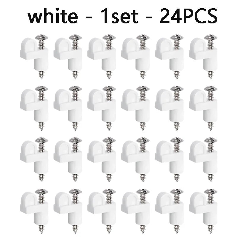 Plastic Window Screen Clips for Mosquito Net – Easy Fixing Clamps Window Screen Clips Babs white - 1 set