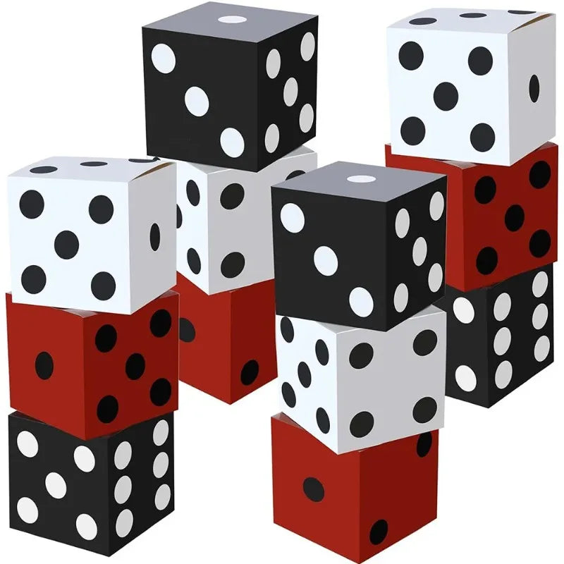 28cm Casino Dice Paper Gift Box – Party Decoration Supply Party Gift Box Babs