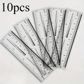 10pcs Clear PVC Soft Nail Ruler – Transparent Nail Sizing Tool Nail Sizing Ruler Babs 10PCS