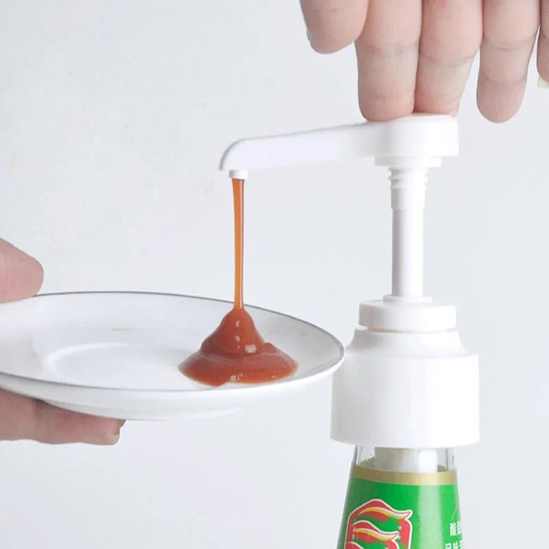 Bottle Pump Dispenser – Oyster Sauce, Ketchup & Vinegar Condiment Bottle Pump Babs