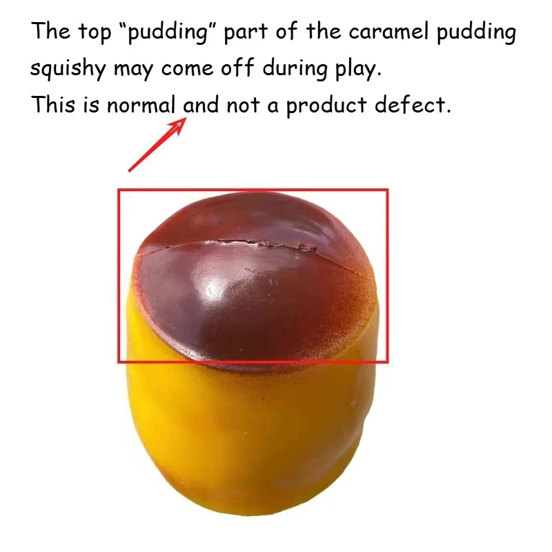 Caramel Pudding Squishy Fidget Ball – ASMR Sensory Squeeze Toy Squishy Fidget Toy Babs