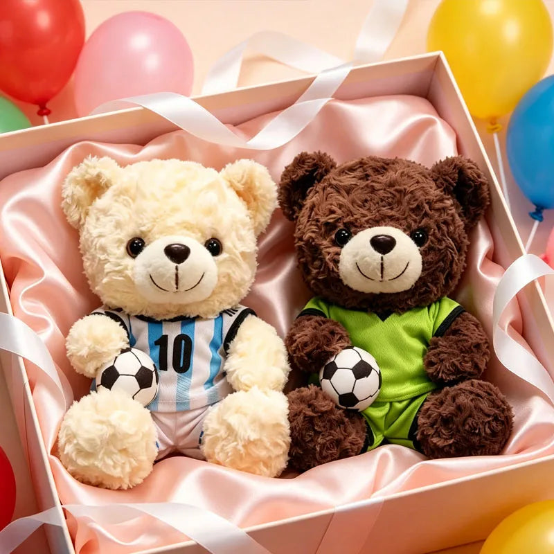 Soccer Fan Teddy Bear Plush Toy – Football Gift & Memorabilia Stuffed Plush Toy Babs