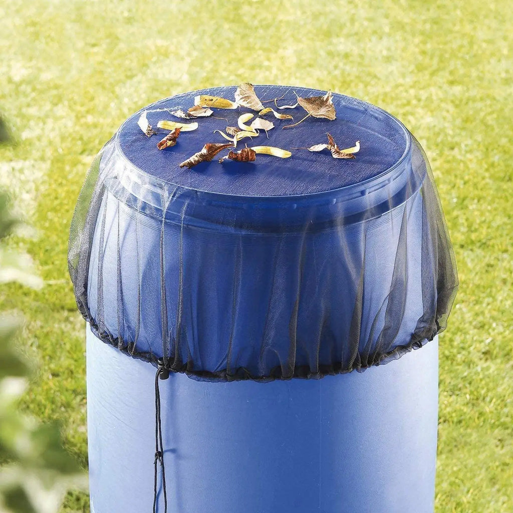 Rain Barrel Mesh Cover with Drawstring | Debris Filter Net Rain Barrel Cover Babs