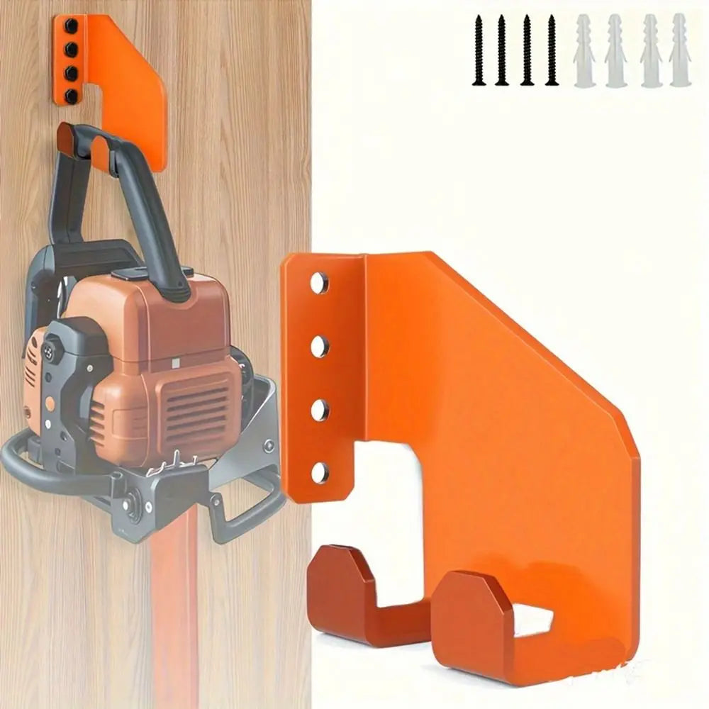 Heavy-Duty Iron Wall Mount Chainsaw Holder & Tool Rack Tool Wall Mount Rack Babs