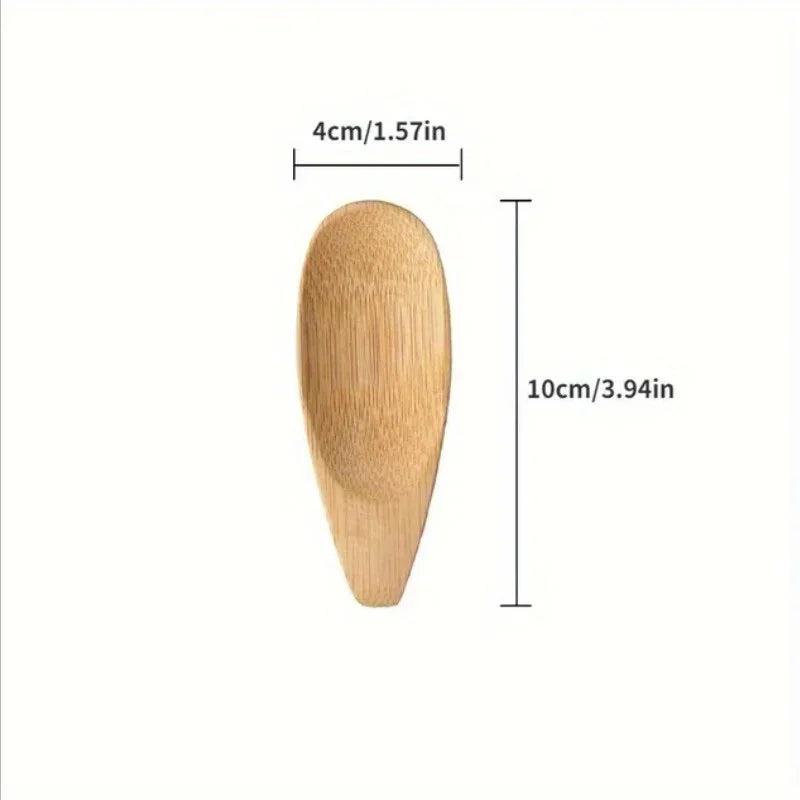 Mini Bamboo Spoon – Compact Tea Coffee & Jam Teaspoon Bamboo Kitchen Spoon Babs