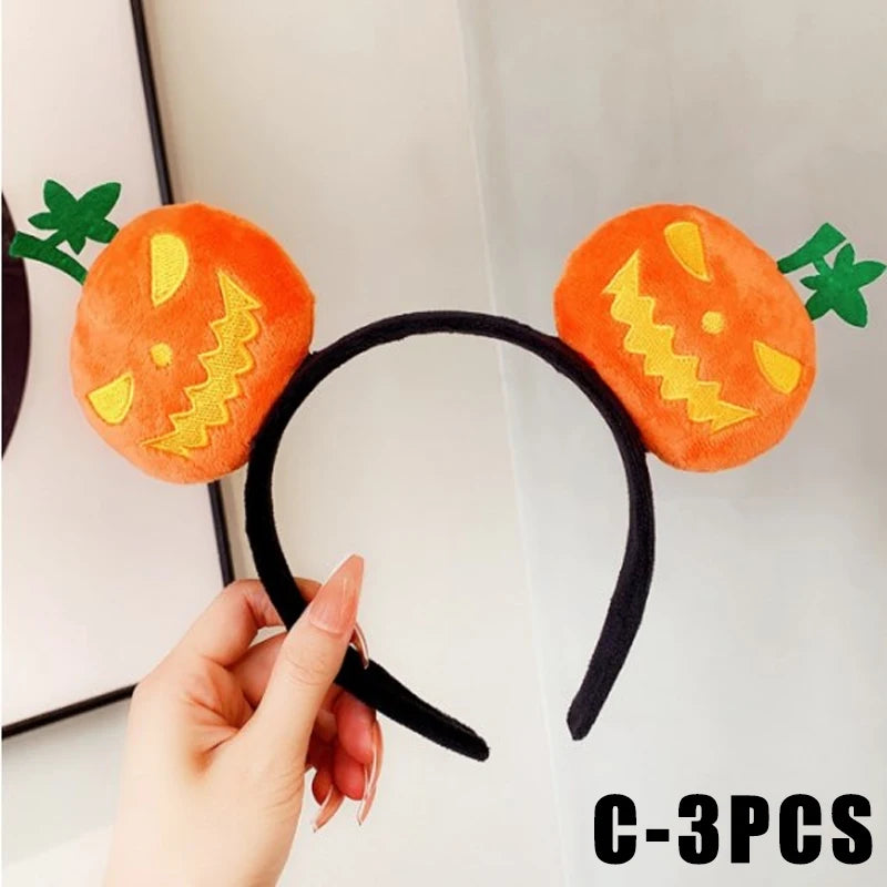 Devil Pumpkin Horn Headband – Halloween Costume Accessory Halloween Headband Babs C 3PCS
