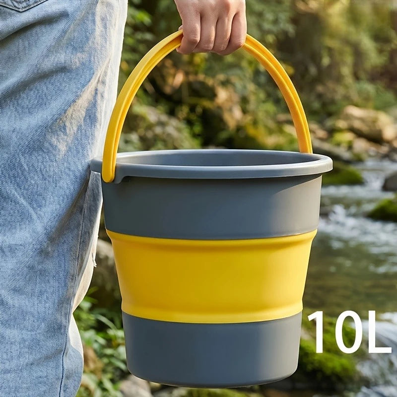 Collapsible Folding Bucket 5L/10L – Portable PVC Water Container Collapsible Bucket Babs