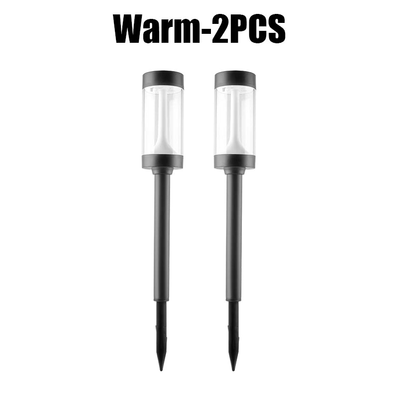 Solar Garden Stake Light – Rainproof Outdoor Path Lamp Solar Garden Light Babs Warm 2PCS