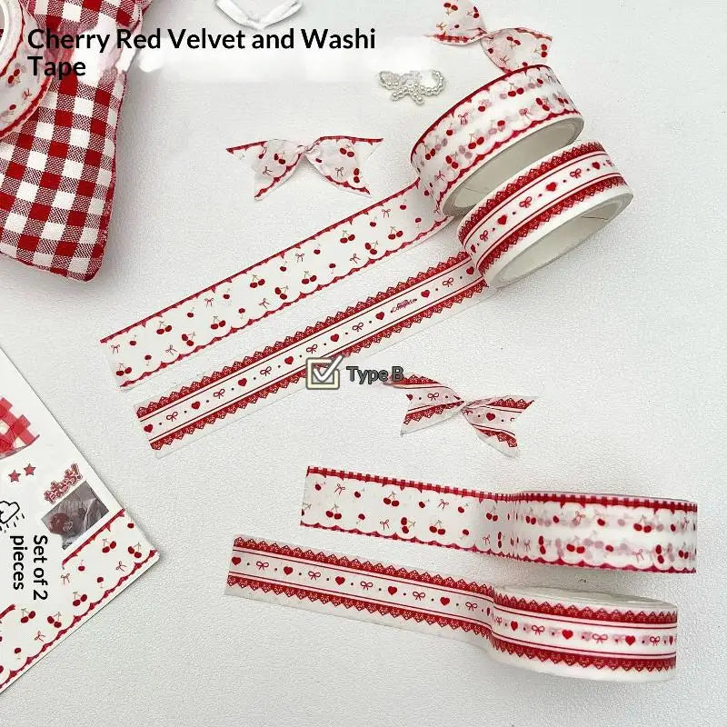 INS Style Washi Tape Set – Journaling, Scrapbooking & DIY Crafts Decorative Washi Tape Babs M 2 ROLL H