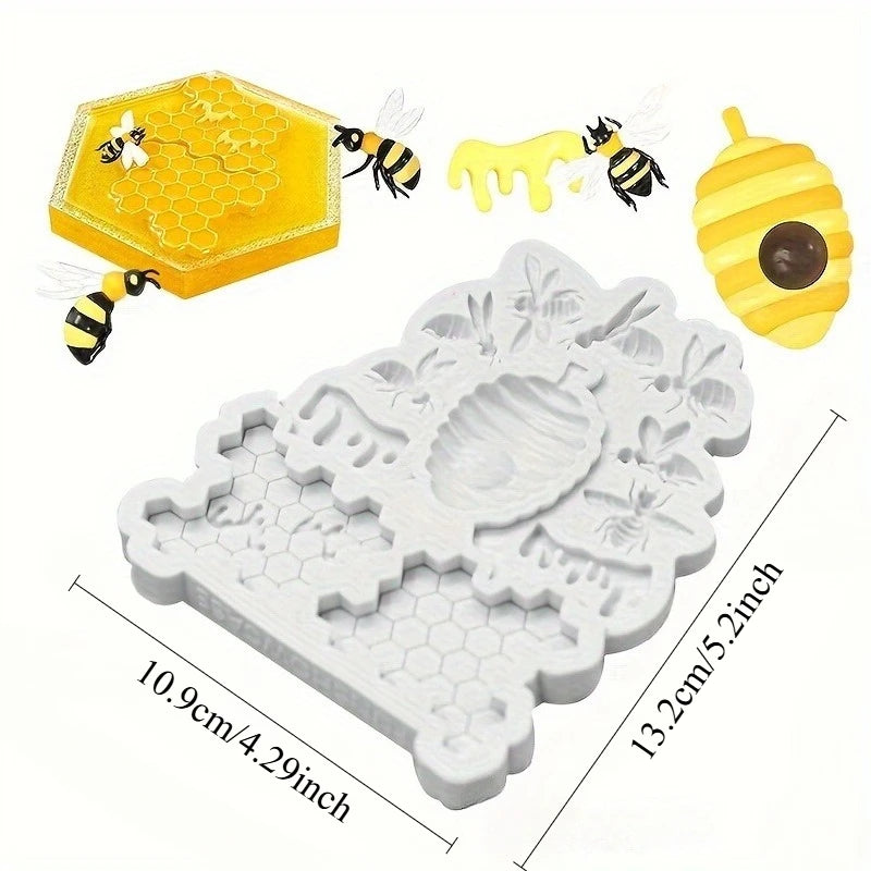 Silicone Honeycomb Bee Mold – Fondant Cake & Chocolate Silicone Baking Mold Babs