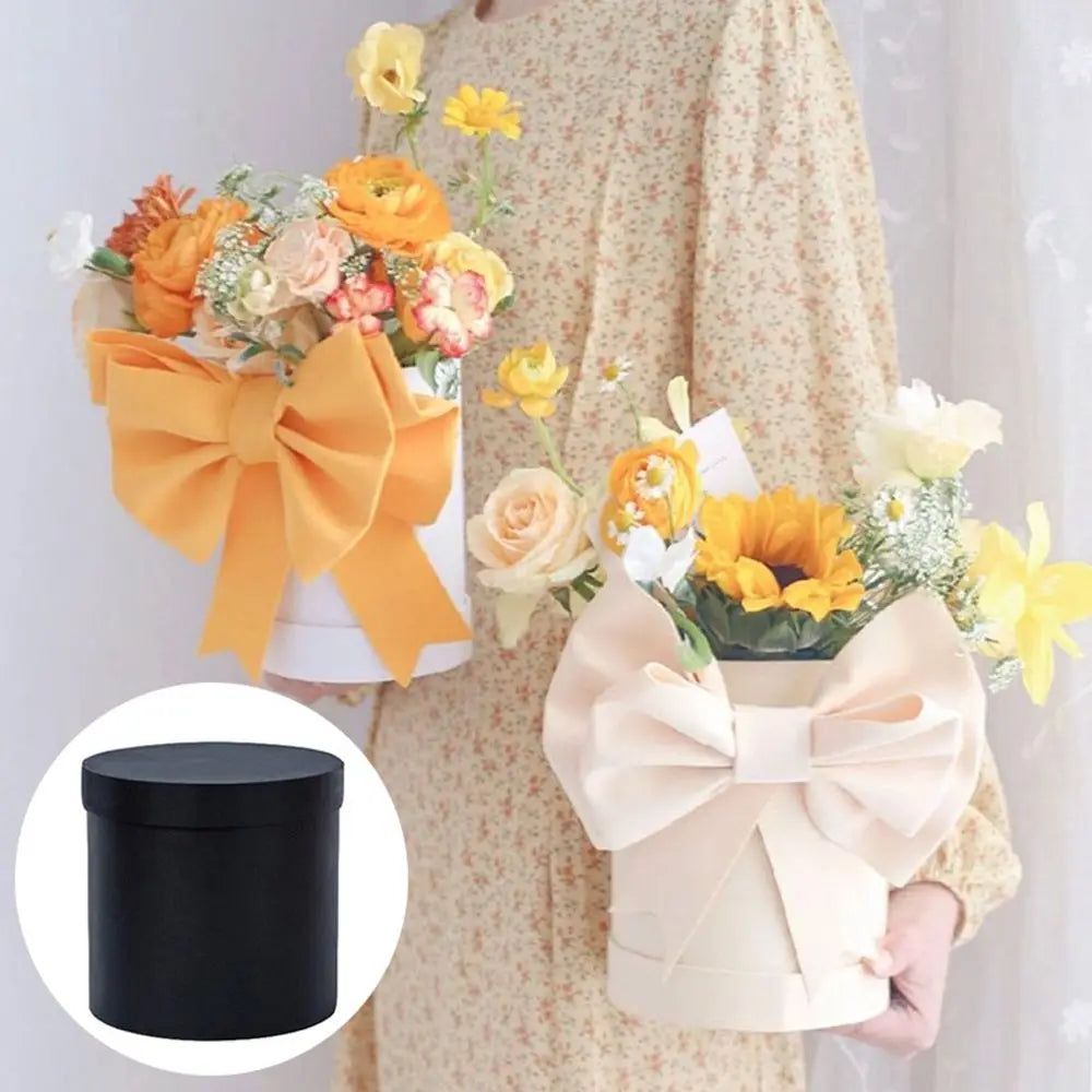 Round Cardboard Flower Gift Box – Hug Bucket for Roses & Events Flower Gift Box Babs